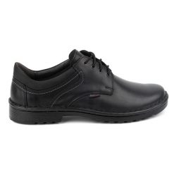 Kampol Buty męskie casual 11/27 czarne. Czarne półbuty na co dzień męskie ze skóry, casualowe, bez zapięcia. Za 367.89 zł.