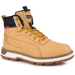 Męskie buty sportowe trapery wysokie ocieplane brązowe PURETEX PUMA DESIERTO. Brązowe śniegowce i trapery męskie Puma, sportowe, bez zapięcia. Za 279.00 zł.