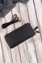 Paolo Peruzzi Skórzana kopertówka damska do ręki na ramię portfel damski T-137-BL. Kopertówki damskie Paolo Peruzzi, bez wzorów. Za 205.41 zł.