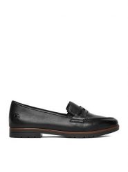 Rieker Loafersy 45300-02 Czarny. Czarne mokasyny damskie Rieker, ze skóry. Za 349.99 zł.