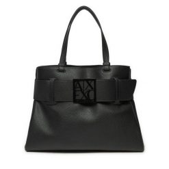 Torebka Armani Exchange. Czarne torebki do ręki damskie Armani Exchange, bez wzorów, klasyczne, bez dodatków. Za 799.99 zł.