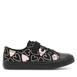 Trampki Nelli Blu. Czarne półbuty dziewczęce Nelli Blu, bez wzorów, bez zapięcia. Za 79.99 zł.