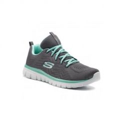 Buty treningowe damskie Skechers Bobssquad Breeze Way. Niebieskie obuwie sportowe damskie Skechers, bez wzorów, z gumy, trekkingowe. W wyprzedaży za 249.00 zł.