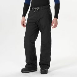 Spodnie snowboardowe męskie Dreamscape 100. Czarne spodnie snowboardowe męskie DREAMSCAPE, na zimę, m, bez wzorów, z materiału, narciarskie. Za 299.99 zł.