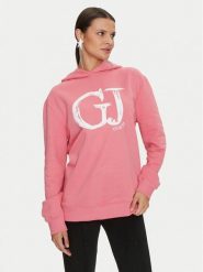 Guess Bluza Sara V4YQ00 K68I4 Różowy Relaxed Fit. Czerwone bluzy damskie Guess, xs, z aplikacjami, z bawełny, bez kaptura. Za 189.99 zł.