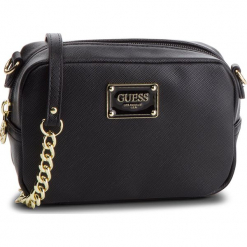Torebka GUESS - PWMARV P9119 BLA. Czarne torebki do ręki damskie Guess, z aplikacjami, ze skóry ekologicznej. Za 299.00 zł.