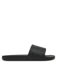 Calvin Klein Klapki Pool Slide Mono HW0HW02541 Czarny. Czarne klapki damskie Calvin Klein, bez wzorów, z materiału, bez obcasa. Za 149.99 zł.