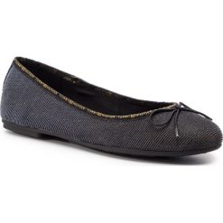 Baleriny TOMMY HILFIGER - Glitter Ballerina FW0FW04006 Silver 000. Szare półbuty damskie Tommy Hilfiger, bez wzorów, z materiału, bez obcasa, bez zapięcia. W wyprzedaży za 219.00 zł.