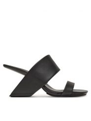 United Nude Klapki Loop Hi 1000501162 Czarny. Czarne klapki damskie United Nude, bez wzorów, ze skóry, bez obcasa. Za 839.99 zł.