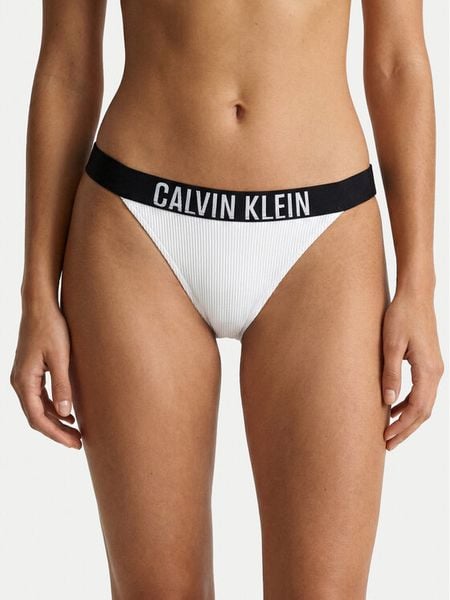 Calvin Klein Swimwear Dół od bikini LV00Q61213 Biały. Białe bikini damskie Calvin Klein Swimwear, xl, bez wzorów. Za 209.99 zł.