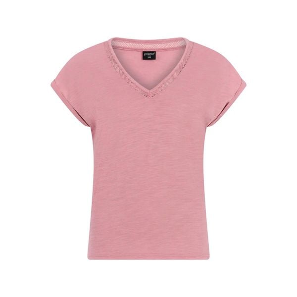 Koszulka damska Protest Mondaysi. Brązowe t-shirty damskie Protest, m, bez wzorów, z bawełny, klasyczne, bez kołnierzyka. Za 189.50 zł.