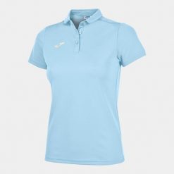 Koszulka polo do tenisa damska Joma Hobby. Niebieskie koszulki sportowe damskie Joma, xl, bez wzorów, bez kołnierzyka, bez ramiączek, do piłki nożnej. Za 117.05 zł.