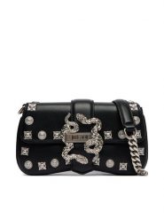 Just Cavalli Torebka 80RA4BA7 ZSE07 Czarny. Czarne torebki do ręki damskie Just Cavalli, bez wzorów, ze skóry, wizytowe, bez dodatków. Za 829.99 zł.