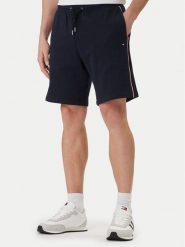 Tommy Hilfiger Szorty sportowe Global Stripe MW0MW42883 Granatowy Regular Fit. Niebieskie krótkie spodenki sportowe męskie Tommy Hilfiger, m, bez wzorów, z bawełny. Za 409.99 zł.