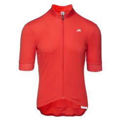Męska Koszulka Kolarska Eirwen. Czerwone koszulki sportowe męskie MARTES ESSENTIALS, l, bez wzorów, z elastanu, bez kołnierzyka, bez ramiączek, na fitness i siłownię. Za 102.99 zł.