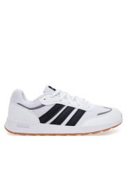Adidas Sneakersy Tensaur Switch JQ4781 Biały. Białe buty sportowe dziewczęce Adidas, bez wzorów, ze skóry, bez zapięcia. Za 159.99 zł.