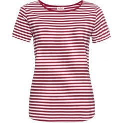 Shirt z wycięciami, krótki rękaw bonprix pomarańczowo-czerwono-biały. Bluzki damskie bonprix. Za 34.99 zł.