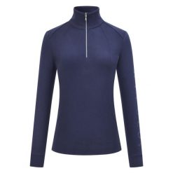 Damska koszulka jeździecka z długim rękawem HV Polo Olidia. Brązowe koszulki sportowe damskie HV POLO, l, bez wzorów, z jersey, bez kołnierzyka, bez ramiączek. Za 339.00 zł.