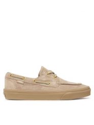 Vans Tenisówki 2-Eyelet Boat Shoe VN000XVH4MG1 Beżowy. Brązowe trampki i tenisówki damskie Vans, bez wzorów, ze skóry, bez zapięcia. Za 399.99 zł.