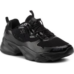 Sneakersy PLEIN SPORT - Runner Logos F19S MSC2423 STE003N Black 02. Czarne półbuty damskie Plein Sport, z materiału, eleganckie, bez zapięcia. Za 1,279.00 zł.