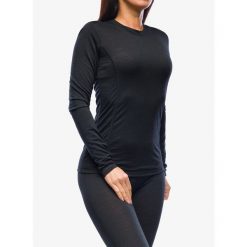 Bluza termoaktywna damska Sensor Merino Air Tee LS. Czarne bluzy damskie Sensor, na zimę, bez wzorów, bez kaptura. Za 286.99 zł.