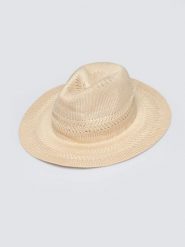 Kapelusz damski beżowy Safari 801. Brązowe szaliki i chusty damskie Big Star, na lato, bez wzorów, wakacyjne. Za 99.99 zł.