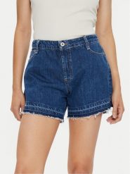 Please Szorty jeansowe D0KHEH0NPF Granatowy Relaxed Fit. Niebieskie szorty damskie Please, s, bez wzorów, z bawełny. Za 239.99 zł.
