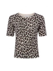 Marie Lund koszulka z dzianiny Kobiety beżowy|brązowy, M. Brązowe t-shirty damskie Marie Lund, m, bez wzorów, z dzianiny, bez kołnierzyka. Za 119.95 zł.