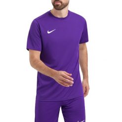 Koszulka Nike FIT PARK VII JBY BV6708 547 Fioletowy. Fioletowe koszulki sportowe męskie Nike, m, bez wzorów, z materiału, bez kołnierzyka, bez ramiączek, do piłki nożnej. Za 91.60 zł.