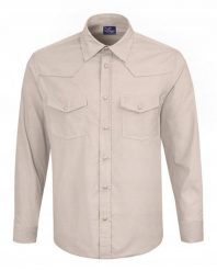 Wygodna Koszula z Delikatnego Sztruksu - Pako Jeans - Beżowa. Brązowe koszule męskie Pako Jeans, l, bez wzorów, z bawełny, casualowe, bez kołnierzyka, bez ramiączek. Za 169.00 zł.