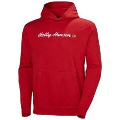 Bluza Helly Hansen Core Graphic. Czerwone bluzy męskie Helly Hansen, m, bez wzorów, bez kaptura. Za 349.00 zł.