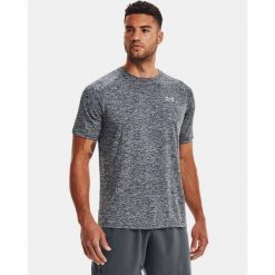 Koszulka męska Under Armour Tech SS Tee 2.0. Szare koszulki sportowe męskie Under Armour, m, bez wzorów, bez kołnierzyka, bez ramiączek. Za 119.99 zł.
