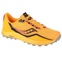 Buty do biegania męskie, Saucony Peregrine 12. Żółte buty sportowe męskie Saucony, z materiału, bez zapięcia, do biegania. Za 449.99 zł.