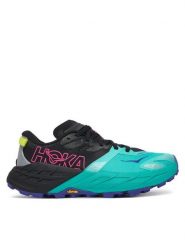 Hoka Buty do biegania Speedgoat 7 1171929 Czarny. Czarne obuwie sportowe damskie HOKA, bez wzorów, z materiału, do biegania. Za 749.99 zł.