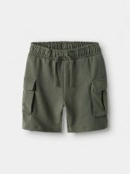 NAME IT Szorty sportowe Mollie 13240449 Zielony Regular Fit. Zielone szorty dla chłopców Name it, bez wzorów, z syntetyku, sportowe. Za 79.99 zł.