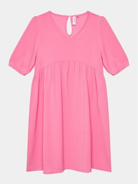 Vero Moda Girl Sukienka codzienna 10290842 Różowy Regular Fit. Czerwone sukienki dla dziewczynek Vero Moda Girl, bez wzorów, z syntetyku, bez ramiączek. Za 119.99 zł.