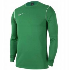 Nike Bluza piłkarska Park 20 Crew Top Jr M (137-147cm) zielona. Zielone bluzy męskie Nike, m, bez wzorów, bez kaptura. Za 96.71 zł.