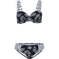 Bikini na fiszbinach (2 części) bonprix czarno-biały. Bikini damskie marki NABAIJI. Za 74.99 zł.