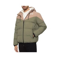 Kurtka męska EA7 Emporio Armani Train Athletic Colour Block Padded. Zielone kurtki męskie EA7, l, bez wzorów, z materiału, bez kaptura. Za 1,129.00 zł.