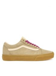 Vans Tenisówki Old Skool VN000D6WHK11 Beżowy. Brązowe trampki i tenisówki damskie Vans, bez wzorów, ze skóry, bez zapięcia. Za 369.99 zł.