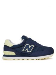 New Balance Sneakersy PV515KF Niebieski. Niebieskie buty sportowe chłopięce New Balance, bez wzorów, z materiału, bez zapięcia. Za 149.99 zł.