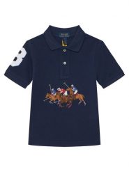 Polo Ralph Lauren Polo 322A95752001 Granatowy Regular Fit. Niebieskie t-shirty dla chłopców Polo Ralph Lauren, bez wzorów, z bawełny, bez ramiączek. Za 399.99 zł.