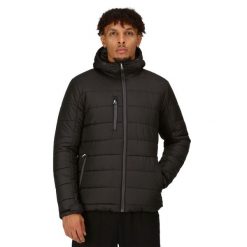 Męska Kurtka Termiczna Navigate Z Kapturem. Czarne kurtki sportowe męskie Regatta, m, bez wzorów, trekkingowe. Za 264.99 zł.