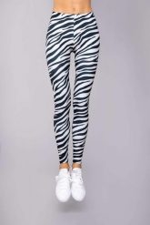 Legginsy sportowe damskie DEEP TRIP Zebra. Czarne legginsy damskie DEEP TRIP, l, bez wzorów, z elastanu. Za 179.00 zł.