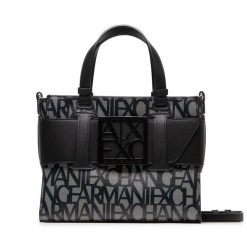 Torebka Armani Exchange. Czarne torebki do ręki damskie Armani Exchange, bez wzorów, klasyczne, bez dodatków. Za 579.99 zł.