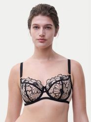 Chantelle Biustonosz balkonetka Lush C22OM5 Beżowy. Brązowe biustonosze Chantelle, bez wzorów, z syntetyku. Za 349.99 zł.