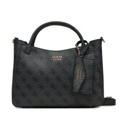 Torebka Guess. Szare torebki do ręki damskie Guess, z aplikacjami, klasyczne, bez dodatków. Za 399.99 zł.