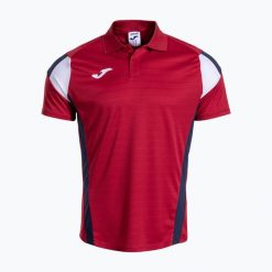 Koszulka męska Joma Montreal. Czerwone koszulki sportowe męskie Joma, l, bez wzorów, z materiału, bez kołnierzyka, bez ramiączek, na fitness i siłownię. Za 263.00 zł.
