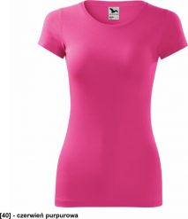 MALFINI Glance 141 - ADLER - Koszulka damska, 180 g/m, - czerwień purpurowa L. Czerwone t-shirty damskie Malfini, l, bez wzorów, bez kołnierzyka. Za 32.87 zł.