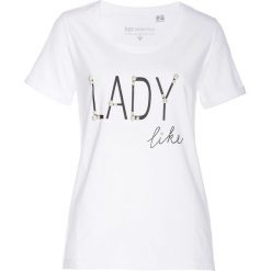 T-shirt z perełkami bonprix biały. T-shirty damskie marki DOMYOS. Za 44.99 zł.